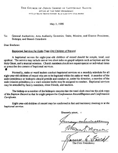 letter on baptism